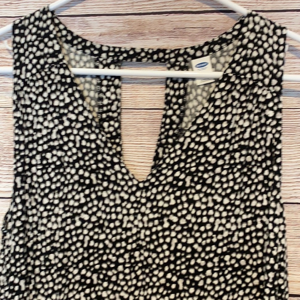 Old Navy Simple Black & White Summer Dress Size L